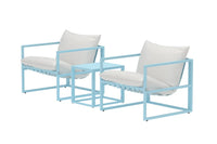 Loungegruppe Messina – lys blå