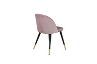 Spisestol Velvet 2-pakk – støvet rosa