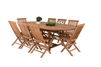 Spisestol Kenya 2-pakk + Spisebord ovalt 180 x 120 – natur