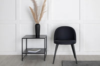 Spisestol Velvet 2-pakk – svart