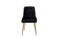 Spisestol Velvet Deluxe 2-pakk – svart