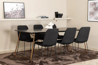 Spisegruppe Muce & Petra 2-pakk 190 x 90 – svart