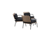 Sofagruppe Paola – svart og natur