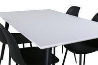 Spisegruppe 2-pakk Jimmy & Polar 150 x 90 – hvit og svart