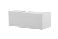 Sofabord York 40x40 + Sofabord York 80 x 60 – hvitvasket