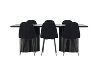 Spisegruppe Polar & Olivia 2-pakk 210 x 100 – svart