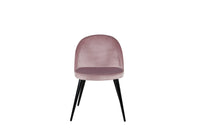 Spisestol Velvet 2-pakk – støvet rosa