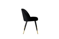 Spisestol Velvet 2-pakk – svart