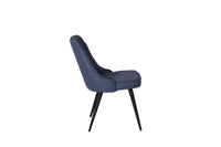 Spisestol Velvet Deluxe 2-pakk – blå
