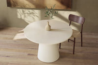 Spisebord Lanzo rundt Ø120 – beige