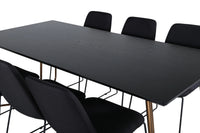 Spisegruppe Muce & Petra 2-pakk 190 x 90 – svart