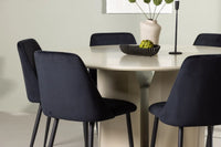 Spisegruppe Sandvik & Night ⌀140 + 2-pakk spisestoler – svart
