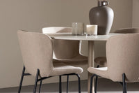 Spisestol Modesto & Lycke 2-pakk + Spisebord rundt ⌀110 – beige