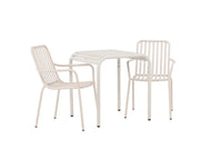 Kafégruppe Borneo & Peking 70 x 70 + 2-pakk spisestoler – beige