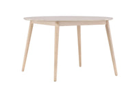 Spisebord Flora rundt ⌀120 – hvitvasket