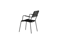 Spisestol Lindos 2-pakk – svart