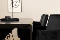 Spisegruppe Pelle & Petra 190 x 90 – svart