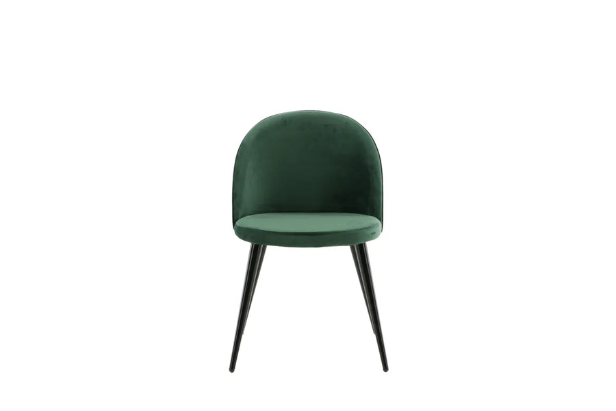 Spisestol velour 2-pakk – grønn