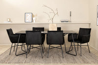 Spisegruppe Petra 190 x 90 – svart