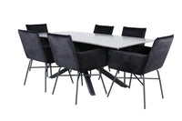 Spisegruppe Petra & Piazza 180 x 90 – svart