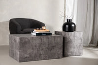Sofabord York 40x40 + Sofabord 80 x 60 – mørkegrå