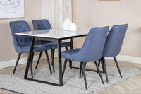 Spisestol Velvet Deluxe 2-pakk – blå