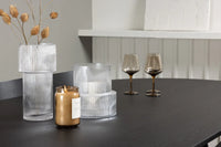 Spisegruppe Bootcut & Montros Oval 230 x 115 + 2-pakk spisestoler – svart