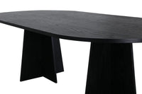 Spisebord ovalt 230 x 115 – svart