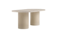 Spisebord Narvik ovalt 200 × 100 – beige