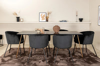 Spisegruppe Berit & Petra 190 x 90 – svart