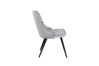 Spisestol Velvet Deluxe 2-pakk – lys grå
