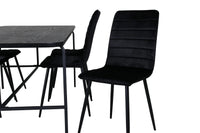 Spisegruppe Uno & Windu 200 x 90 + 2-pakk – svart