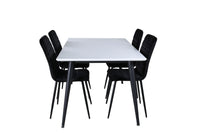 Spisegruppe Jimmy & Windu 150 x 90 – hvit og svart