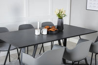 Spisegruppe Comfort & Marina 2-pakk 180 x 90 – grå og svart