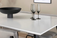 Spisegruppe Jimmy & Kenth 150 x 90 2-pakk – hvit og grå