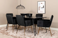Spisegruppe Petra 190 x 90 – svart