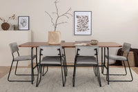 Spisegruppe Kenth & Uno 2-pakk 200 x 90 – grå og natur