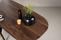 Spisebord Sanford ovalt 180 x 90 – mørkebrun