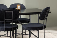Spisegruppe Stella & Astrid 2-pakk 200 x 90 – svart
