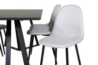 Spisegruppe Polar & Marina 2-pakk 180 x 90 – grå og svart