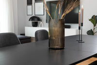 Spisestol Polar & Inca 2-pakk + Rektangulært spisebord 160 x 85 – svart