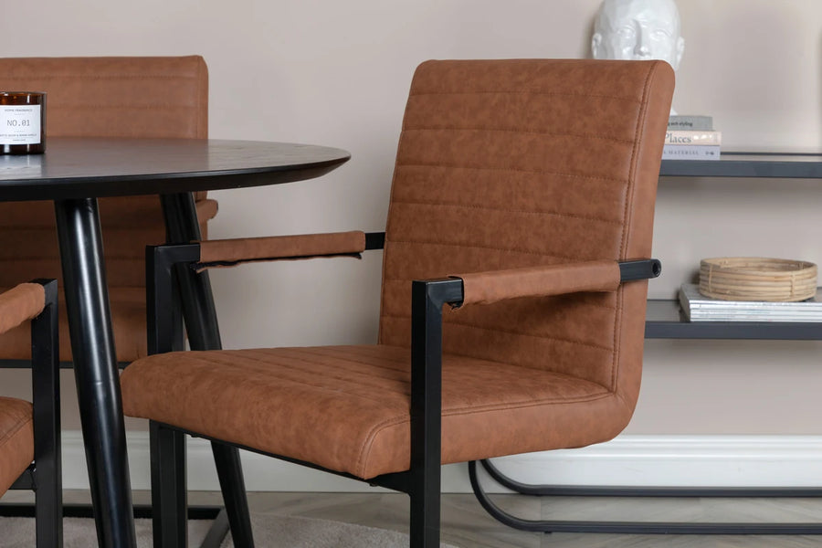 Spisestol Art 2-pakk – brun