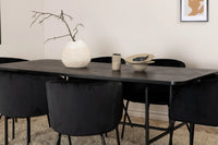 Spisegruppe Berit & Uno 200 x 90 – svart