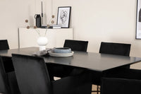 Spisegruppe Petra & Piazza 180 x 90 – svart