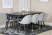 Spisestol Velvet 2-pakk – grå