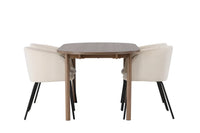 Spisegruppe Berit & Andy + Ovalt 180 x 90 – beige og natur