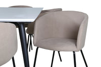 Spisegruppe Berit & Jimmy 195 x 90 – beige og hvit
