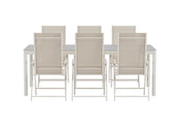 Posisjonsstol Levanzo & Lino 2-pakk + Spisebord rektangulært 220 x 100 – beige