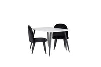 Barnstol og barnbord Velvet & Polar 50 x 80 x 60 – svart