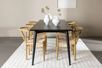 Spisegruppe 230 x 85 – beige og svart